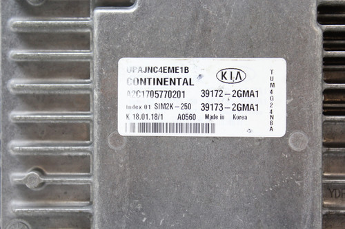 19 20 Kia Sorento 39173-2GMA1 Computer Brain Engine Control ECU ECM EBX Module