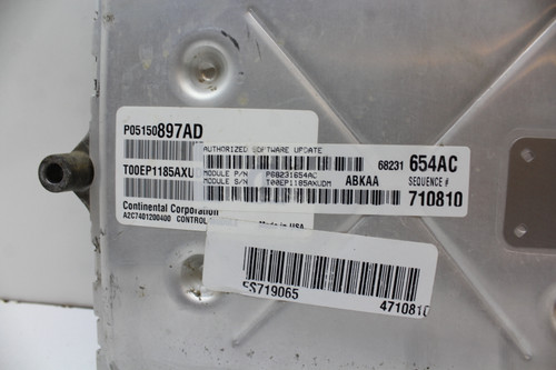 15 2015 Ram 1500 P68231654AC Computer Brain Engine Control ECU ECM EBX Module