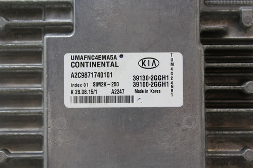 16-18 Kia Sorento 39100-2GGH1 Computer Brain Engine Control ECU ECM EBX Module