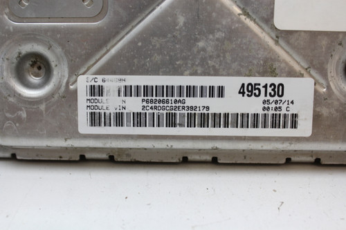 14 2014 Caravan P68206610AG Computer Brain Engine Control ECU ECM EBX Module
