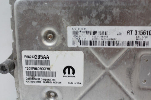 2016 16 Town Country P68273488AB Computer  Engine Control ECU ECM EBX Module