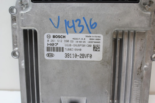 16-17 Rio 39110-2BVF0 Computer Brain Engine Control ECU ECM EBX Module