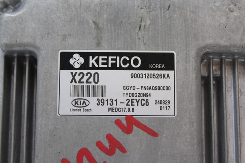 15 2015 Kia Forte 39131-2EYC6 Computer Brain Engine Control ECU ECM EBX Module