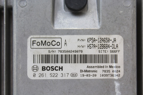 17-19 Lincoln MKZ HS7A-12B684-DLA Computer Engine Control ECU ECM EBX Module