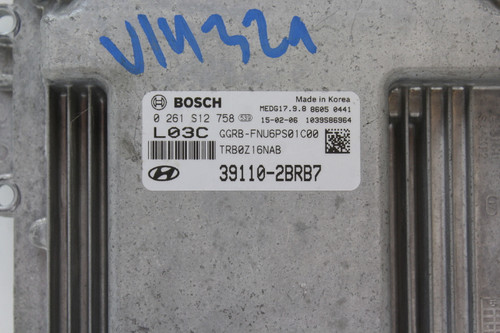 15-17 Hyundai Accent 39110-2BRB7 Computer Engine Control ECU ECM EBX Module