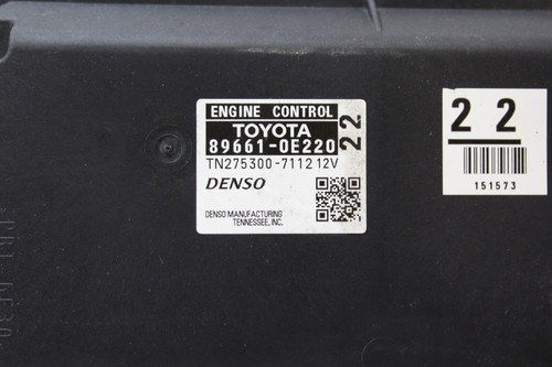 10 2010 Lexus RX350 89661-0E220 Computer Brain Engine Control ECU ECM EBX Module