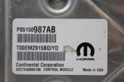 15 2015 Dodge Durango 05150987AB Computer Brain Engine Control ECU ECM Module