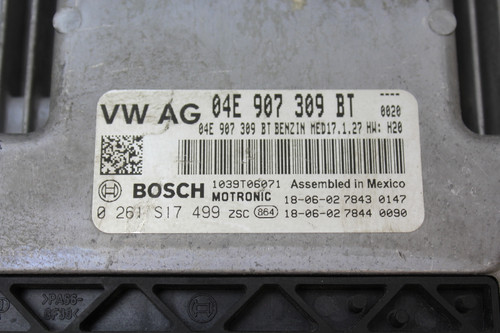 19 20 Volkswagen Jetta 04E 907 309 BT Computer Engine Control ECU ECM Module