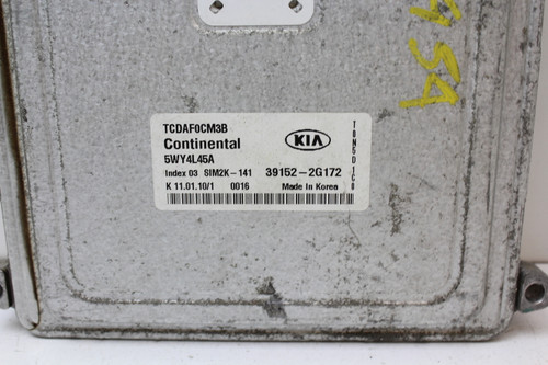 10 2010 Forte 39152-2G172 Computer Brain Engine Control ECU ECM EBX Module