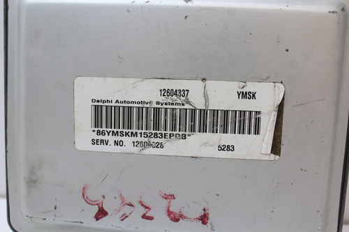 06-07 Rendezvous 12600928 Computer Brain Engine Control ECU ECM EBX Module