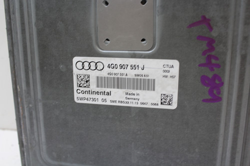 14 2014 Audi A7 4G0 907 551 J Computer Brain Engine Control ECU ECM EBX Module 14 2014 Audi A7 4G0 907 551 J Computer Brain Engine Control ECU ECM EBX Module