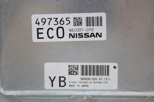 2012 12 Infiniti M37 BEM390-000 A1 Computer Brain Engine Control ECU ECM Module