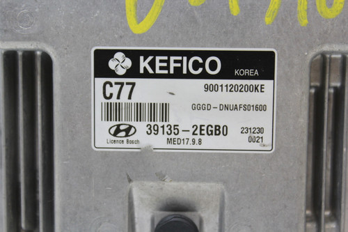 2014 14 Hyundai Elantra 39135-2EGB0 Computer Engine Control ECU ECM EBX Module