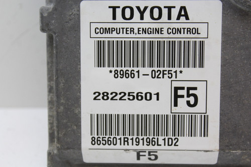 09-10 Toyota Corolla 89661-02F51 Computer Brain Engine Control ECU ECM Module 09-10 Toyota Corolla 89661-02F51 Computer Brain Engine Control ECU ECM Module