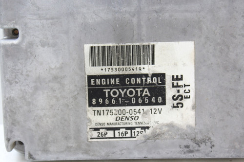 98 1998 Toyota Camry 89661-06540 Computer Engine Control ECU ECM EBX Module