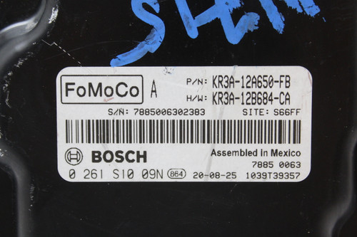 2020 20 Ford Mustang KR3A-12A650-FB Computer Engine Control ECU ECM EBX Module