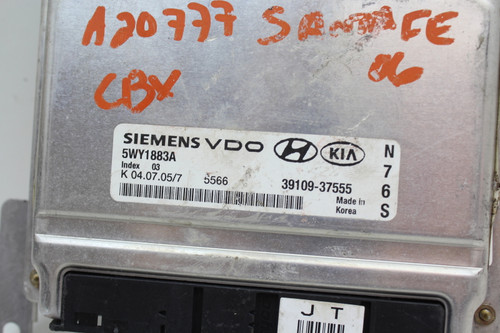 2006 06 Hyundai Santa Fe 39109-37555 Computer Engine Control ECU ECM Module