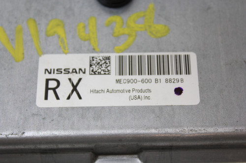 2009 09 Nissan Versa MEC900-600 B1 Computer Brain Engine Control ECU ECM Module