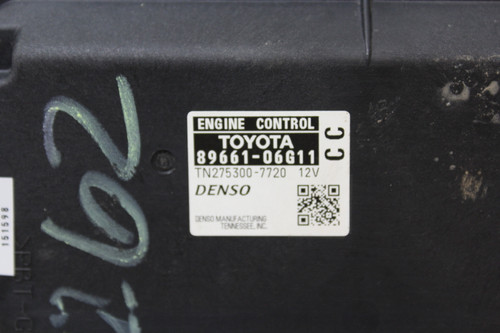 08-09 Toyota Camry 89661-06G11 Computer Brain Engine Control ECU ECM EBX Module