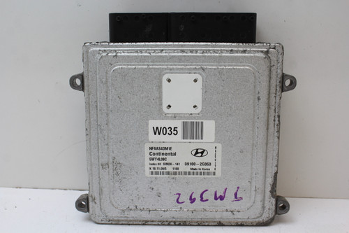 09-10 Sonata 39100-2G331 Computer Brain Engine Control ECU