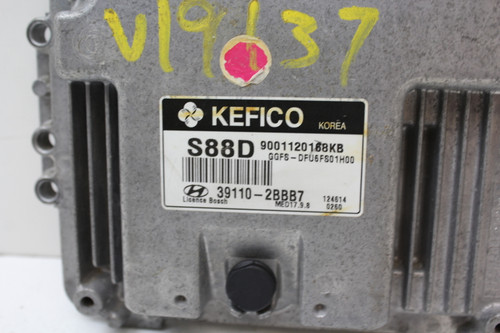 13 2013 Veloster 39110-2BBB7 Computer Brain Engine Control ECU ECM EBX Module