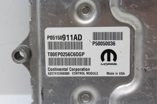 15-16 Jeep Renegade 05150911AD Computer Brain Engine Control ECU ECM EBX Module
