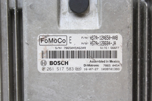 17-20 Ford Fusion HS7A-12B684-JA Computer Engine Control ECU ECM EBX Module