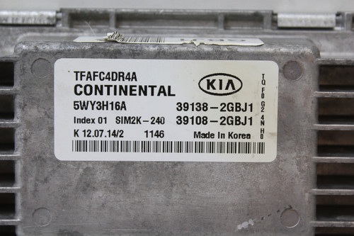 2015 15 Kia Optima 39108-2GBJ1 Computer Brain Engine Control ECU ECM EBX Module