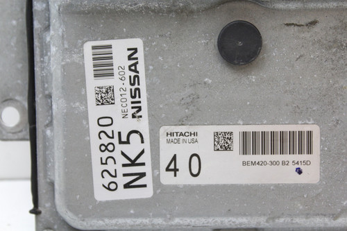 15-17 Nissan Maxima BEM420-300 B2 Computer Engine Control ECU ECM EBX Module