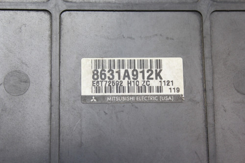 09 2009 Mitsubishi Galant 8631A912K Computer Engine Control ECU ECM EBX Module