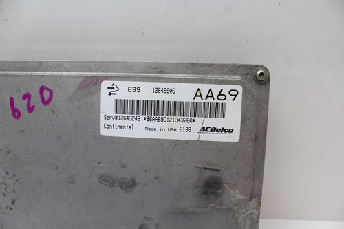 12-13 Verano 12643248 Computer Brain Engine Control ECU ECM EBX Module