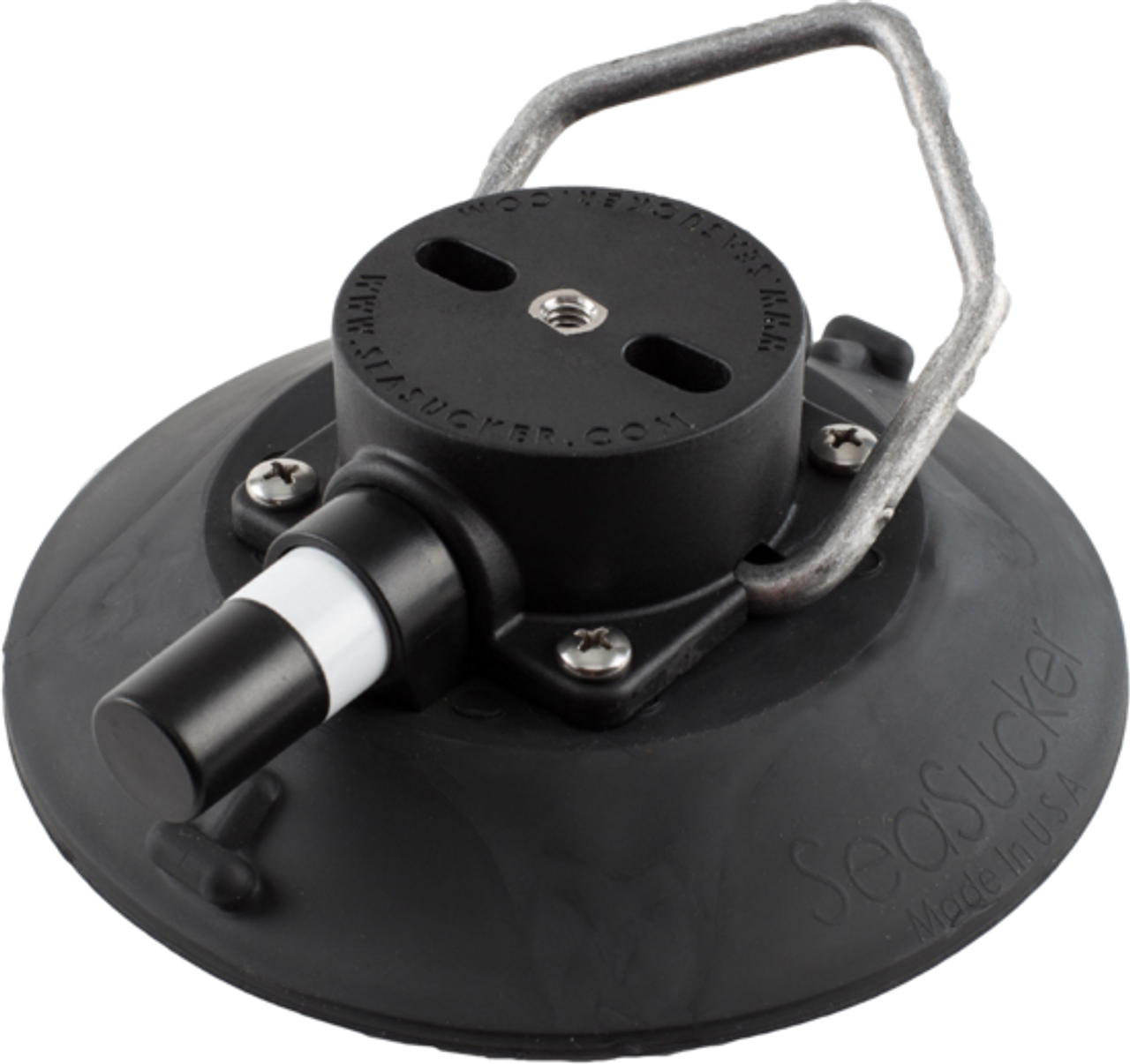 152 mm SeaSucker Black Vacuum Mount with Aluminium Handle