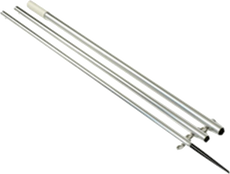 Lee's AO8715CR - 15ft Center Rigger Bright Silver Poles MKII