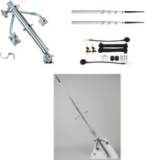 Lee's Tackle Junior Holder Wishbone Style Outrigger Kit which includes the Outrigger Holders, Telescopic Outrigger Poles and Rigging Kit