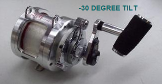 Reel Colors Power Handle at -30 Deg tilt Reel Colors Power Handle pivot range demonstration