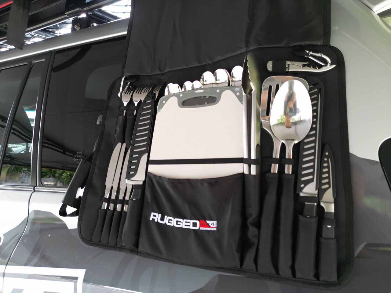 Rugged 4x4 Adventure Gear 25pc Cutlery Roll  Rugged 4x4 Adventure Gear 25pc Cutlery Roll