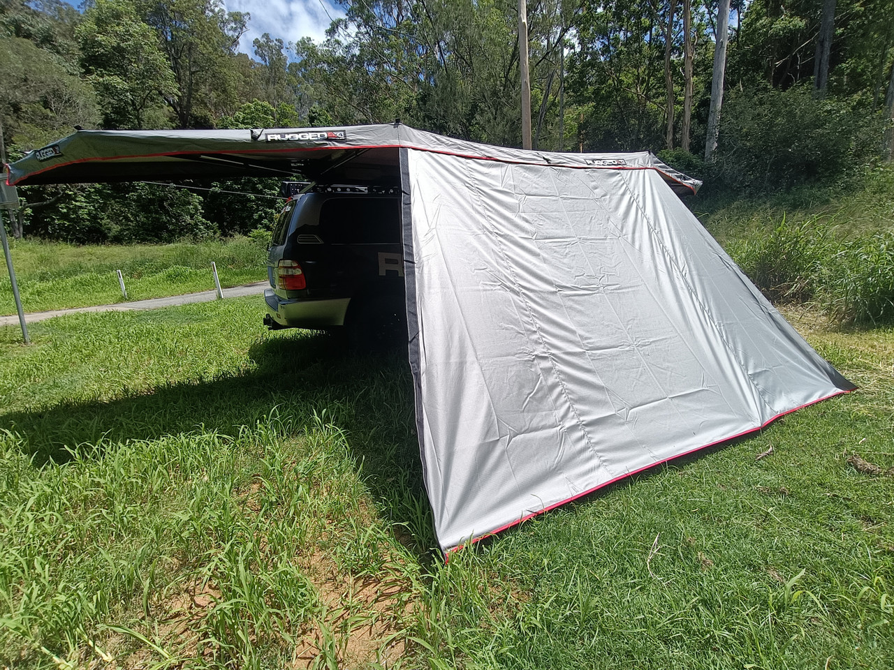 2.1m Individual Awning Wall (Red Trim)