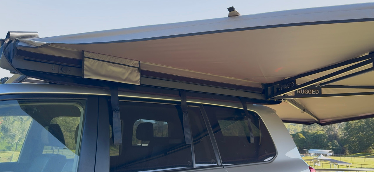 Rugged 4x4 Platinum 2.3m 230 Semi Automatic Opening Freestanding Awning