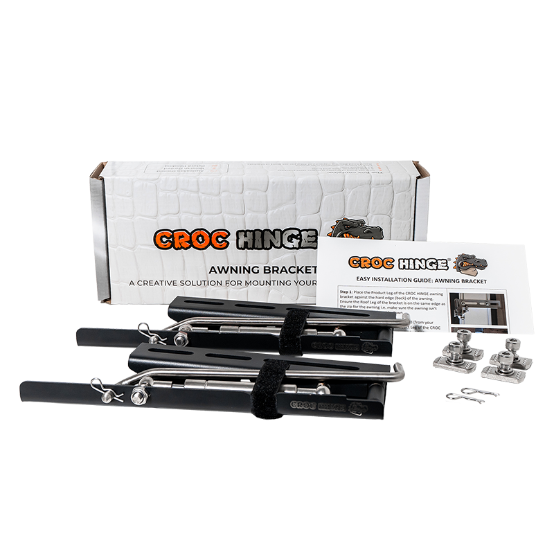 CROC HINGE 4x4 AWNING BRACKET (PAIR)