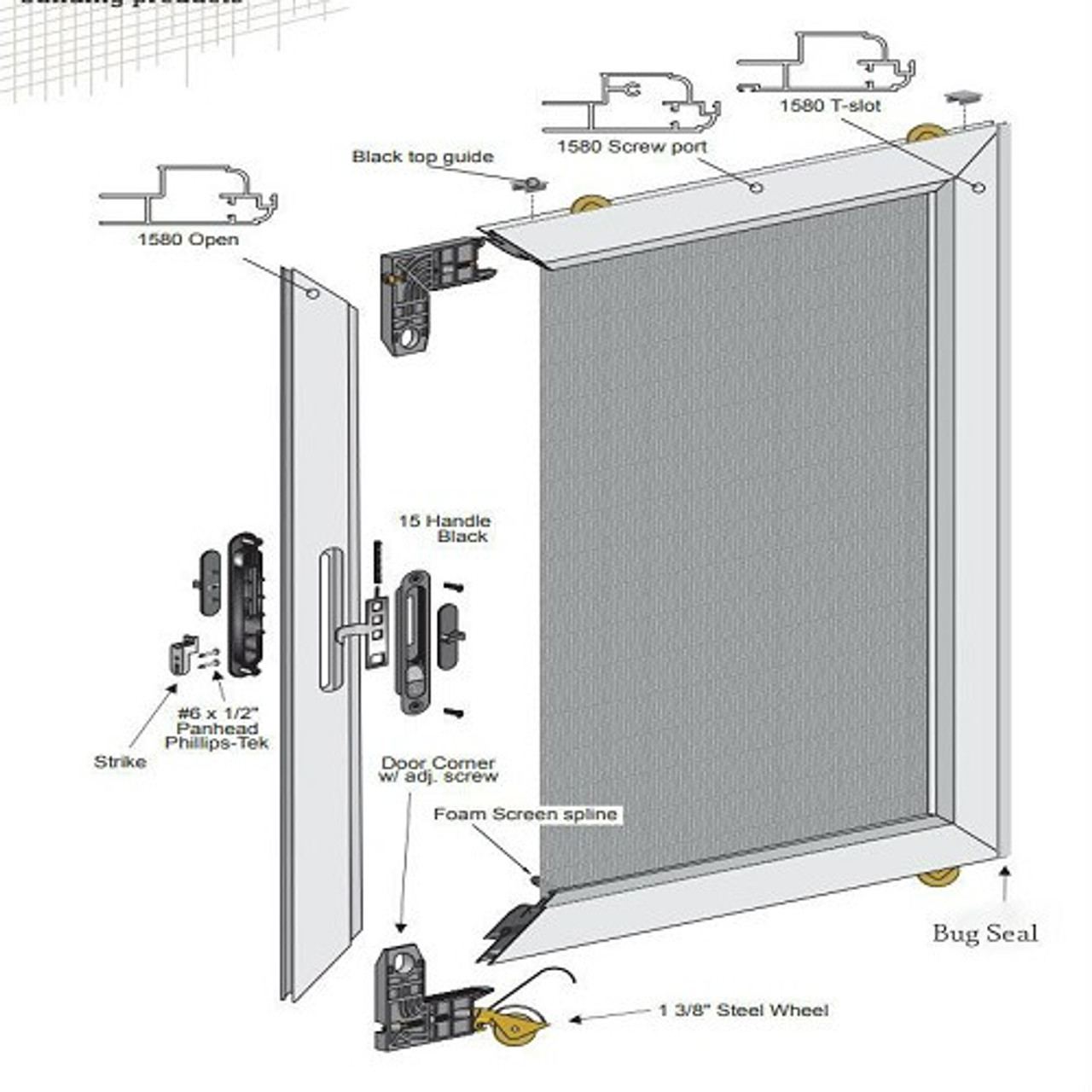 Black metal heat protection in a slotted design