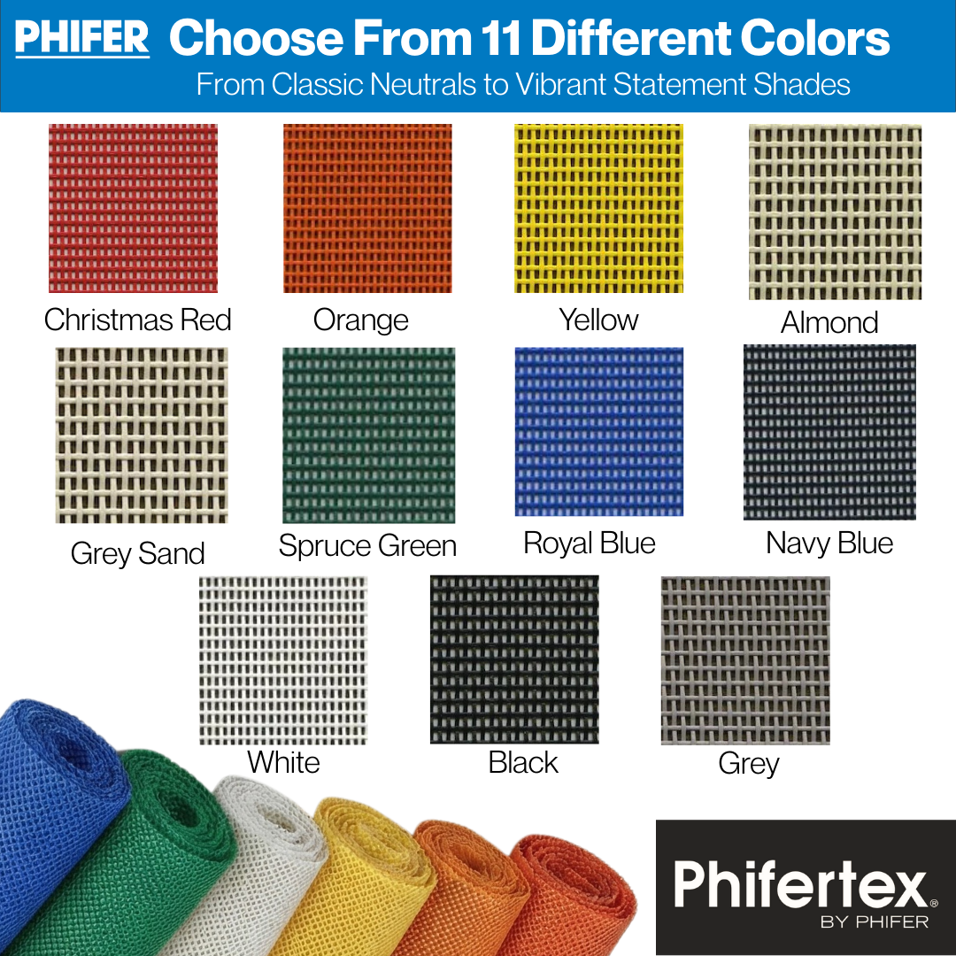 Phifertex Vinyl Mesh Fabric – White