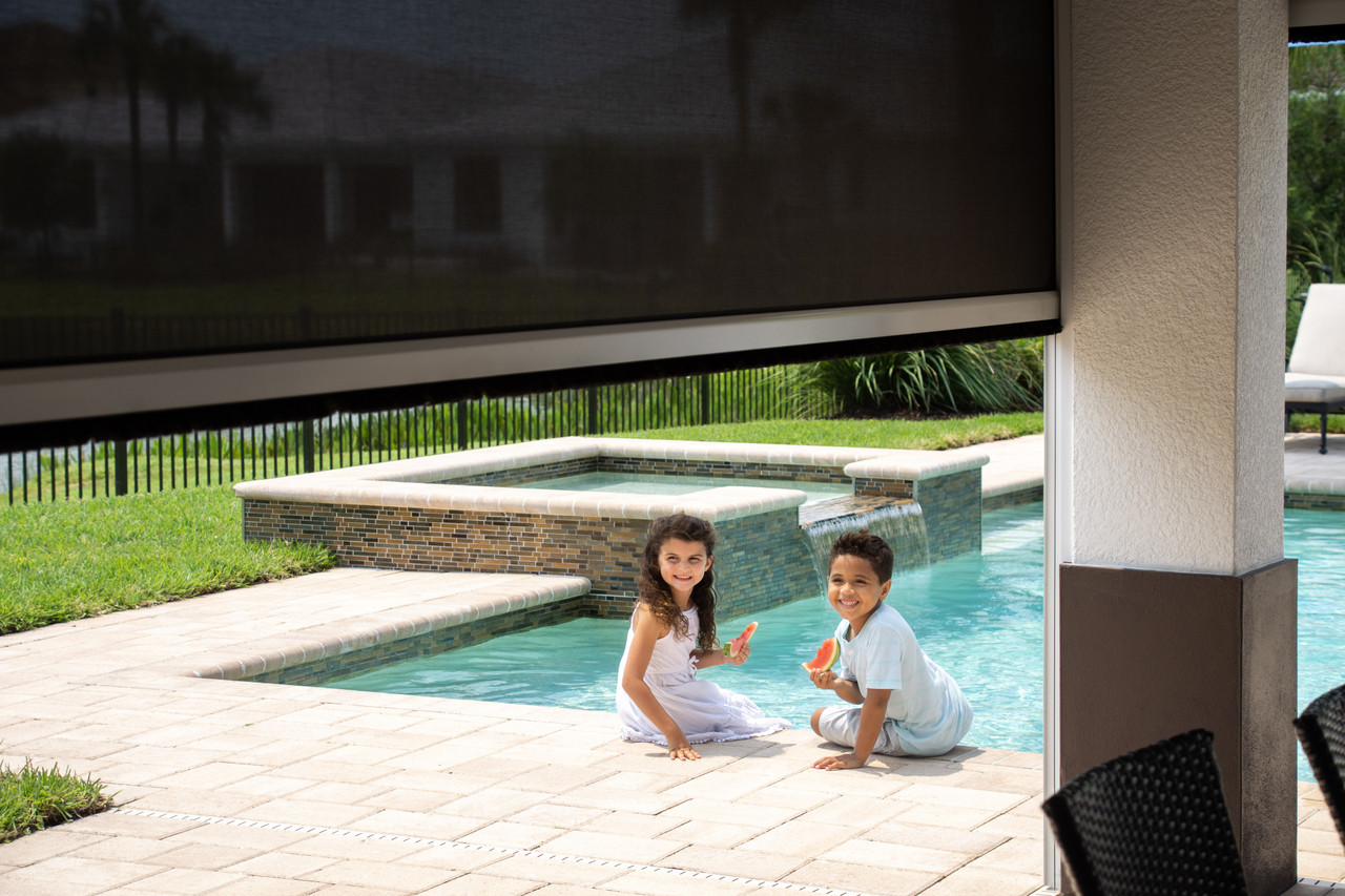 Motorized Retractable Solar & Privacy Screens by Genius