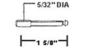 5/32  x 1 5/8 Inch Plunger Bolt Set 25 Pcs For 1 Inch Frame