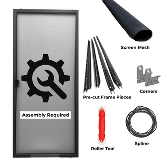 Unassembled Classic Sliding Screen Door Parts