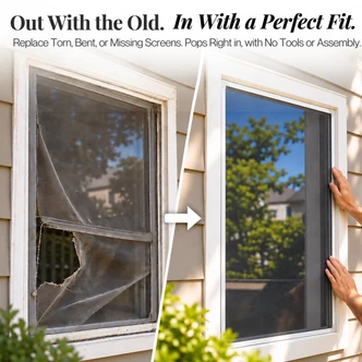 Replace your old screens with custom window screens 