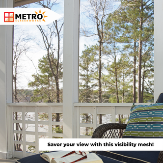 Save your view with Aluminum screen for tiny insects 