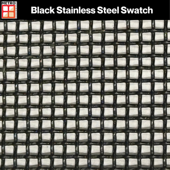 Black Stainless steel swatch
