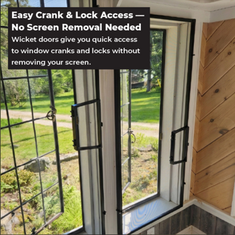 Standoff Screen with Wicket Door