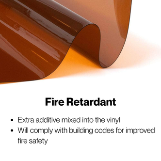 Clear Vinyl Roll- Fire Retardant