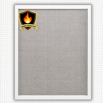 Fire-resistant window screen